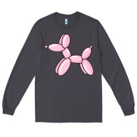 Smoke balloon dog pink Long Sleeve Tee - maiPhamDesign
