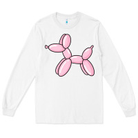 White balloon dog pink Long Sleeve Tee - maiPhamDesign