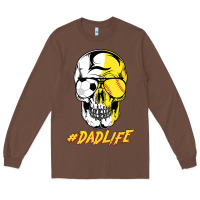 Chestnut Dad life Sugar Skull for Soccer Softball Halloween Costume Long Sleeve Tee - maiPhamDesign
