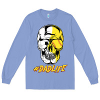 Colony Blue Dad life Sugar Skull for Soccer Softball Halloween Costume Long Sleeve Tee - maiPhamDesign