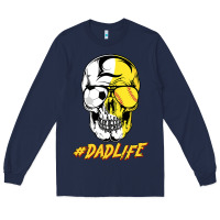 Navy Dad life Sugar Skull for Soccer Softball Halloween Costume Long Sleeve Tee - maiPhamDesign
