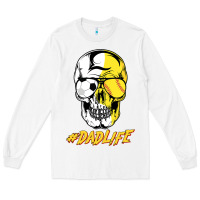 White Dad life Sugar Skull for Soccer Softball Halloween Costume Long Sleeve Tee - maiPhamDesign