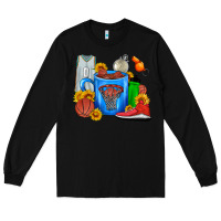 Black Basketball Coffee cup Long Sleeve Tee - FaDigitalArtStudio