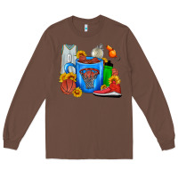 Chestnut Basketball Coffee cup Long Sleeve Tee - FaDigitalArtStudio