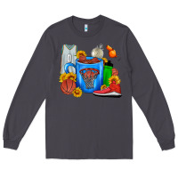 Smoke Basketball Coffee cup Long Sleeve Tee - FaDigitalArtStudio