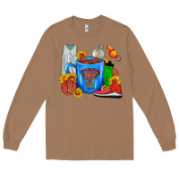 Toasted Coconut Basketball Coffee cup Long Sleeve Tee - FaDigitalArtStudio