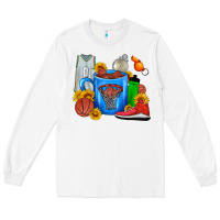 White Basketball Coffee cup Long Sleeve Tee - FaDigitalArtStudio