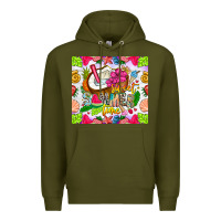 Army Green summer time Premium Hoodie - CowhideDigitalArt