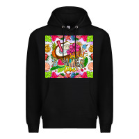 Black summer time Premium Hoodie - CowhideDigitalArt