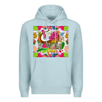 Blue Mist summer time Premium Hoodie - CowhideDigitalArt