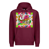 Burgundy summer time Premium Hoodie - CowhideDigitalArt