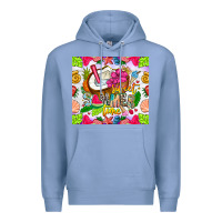 Colony Blue summer time Premium Hoodie - CowhideDigitalArt