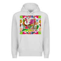 Dove Grey summer time Premium Hoodie - CowhideDigitalArt