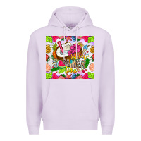 Lilac summer time Premium Hoodie - CowhideDigitalArt