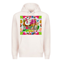 Pale Pink summer time Premium Hoodie - CowhideDigitalArt