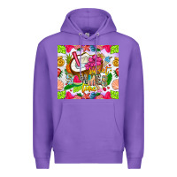 Purple summer time Premium Hoodie - CowhideDigitalArt