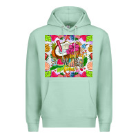 Seafoam summer time Premium Hoodie - CowhideDigitalArt