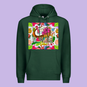 Summer Time Premium Hoodie Designed By Cowhidedigitalart