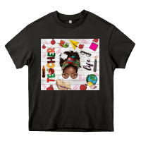 Asphalt afro teacher life Heavy Core Tee - NancyCooperArtShop