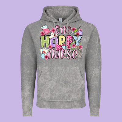 Easter Day One Hoppy Nurse Vintage Hoodie Designed By Oliviacreatesart