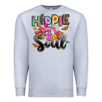 Heather Grey hippie soul Premium Sweatshirt - AdoDesignShop