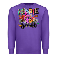 Purple hippie soul Premium Sweatshirt - AdoDesignShop