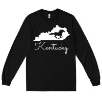 Black Kentucky Horse Map State , best gift, costume, halloween, xmas, christ Long Sleeve Tee - maiPhamDesign
