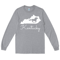 Heather Grey Kentucky Horse Map State , best gift, costume, halloween, xmas, christ Long Sleeve Tee - maiPhamDesign