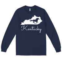 Navy Kentucky Horse Map State , best gift, costume, halloween, xmas, christ Long Sleeve Tee - maiPhamDesign