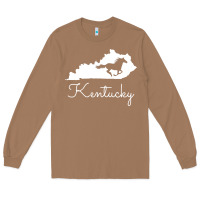 Toasted Coconut Kentucky Horse Map State , best gift, costume, halloween, xmas, christ Long Sleeve Tee - maiPhamDesign