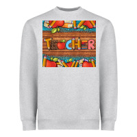 Heather Grey teacher and pens apples books leopard and tooled leather tumbler Heavyweight Sweatshirt - Artiststas