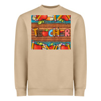 Mushroom teacher and pens apples books leopard and tooled leather tumbler Heavyweight Sweatshirt - Artiststas