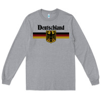 Heather Grey DEUTSCHLAND Germany Flag Coat of Arms Eagle Banner Vintage , best gift Long Sleeve Tee - maiPhamDesign