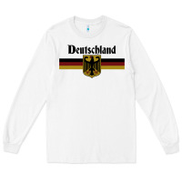 White DEUTSCHLAND Germany Flag Coat of Arms Eagle Banner Vintage , best gift Long Sleeve Tee - maiPhamDesign