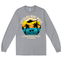 Heather Grey Catalina mixer wine , best gift, costume, halloween, xmas, christmas,  Long Sleeve Tee - maiPhamDesign