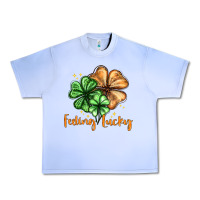 Grape Ice Feeling lucky with clover Urban Heavy Tee - HowdyJamesFarm