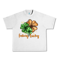 Lunar Rock Feeling lucky with clover Urban Heavy Tee - HowdyJamesFarm