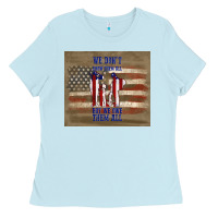 Baby Blue we don't know them all but we owe them all Ladies Tee - TumblerDesignByShophia