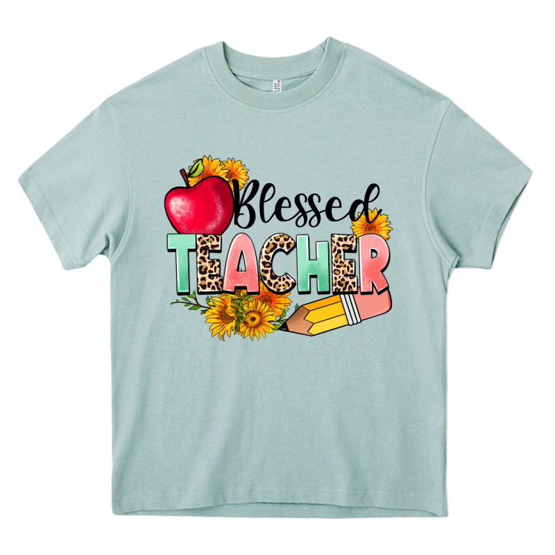 Blessed Teacher Heavy Core Tee by NancyCooperArtShop | Teevron