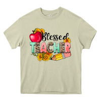 Mossy blessed teacher Heavy Core Tee - NancyCooperArtShop