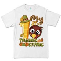 White My 1st Thanksgiving with turkey Premium Tee - NancyCooperArtShop