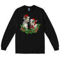Black christmas baby goats Long Sleeve Tee - RanaPortraitStore