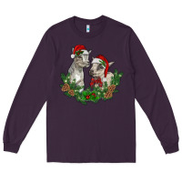 Plum christmas baby goats Long Sleeve Tee - RanaPortraitStore