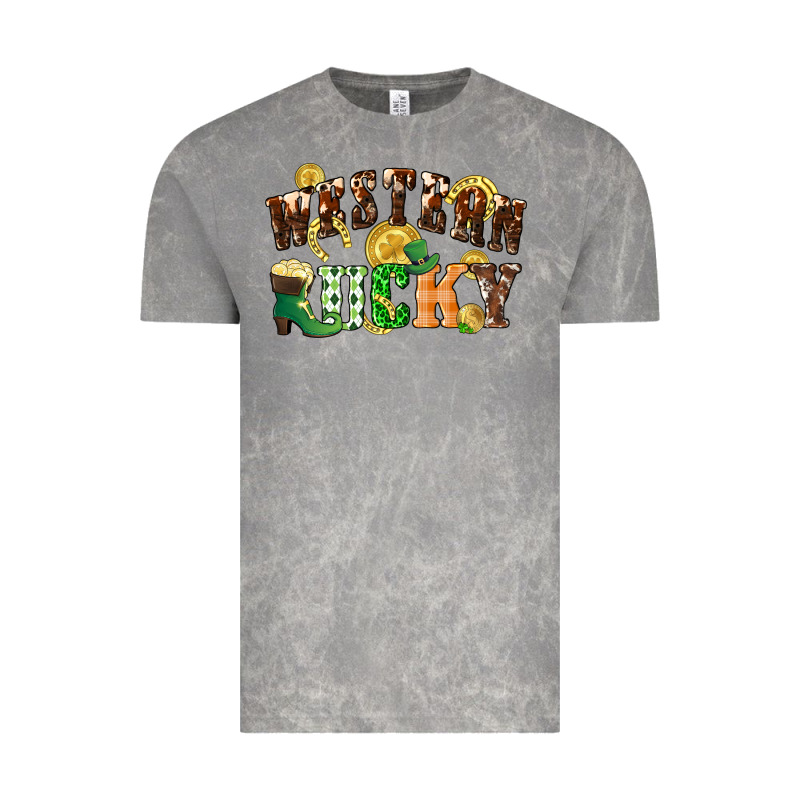 Western Lucky St. Patrick's Day Vintage Tee by CowGirlArtShop | Teevron