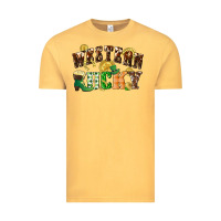 Vintage Mustard Western lucky St. Patrick's Day Vintage Tee - CowGirlArtShop