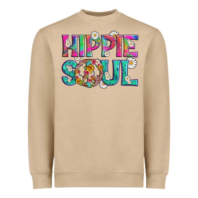 Hippie Soul With Tie Dye And Flowers Heavyweight Sweatshirt by Artiststas | Teevron