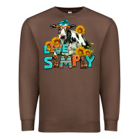 Chestnut live simply Premium Sweatshirt - AdoDesignShop