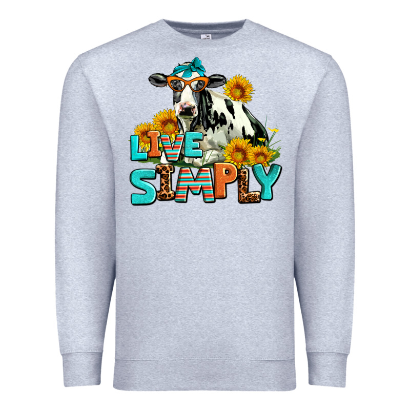 Live Simply Premium Sweatshirt by AdoDesignShop | Teevron