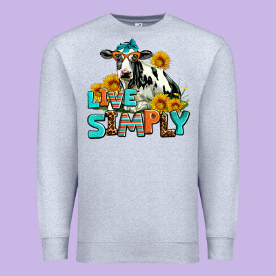 Live Simply Premium Sweatshirt Designed By Adodesignshop