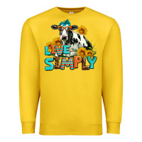 Lemon live simply Premium Sweatshirt - AdoDesignShop